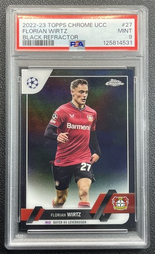 Florian Wirtz 2022 Topps Cromo UCC Black Refractor /10