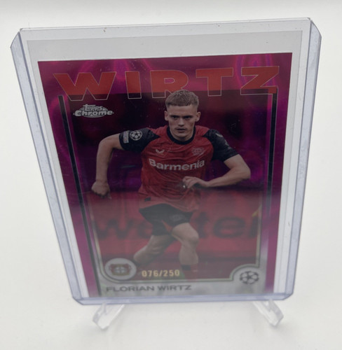 Florian Wirtz 2024 Topps Cromo UCC Pink Lava Refractor /250