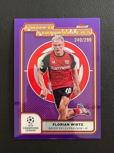 Florian Wirtz 2024 Topps Finest /299