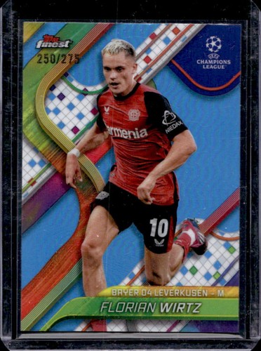 Florian Wirtz 2024 Topps Finest Blue Refractor /275