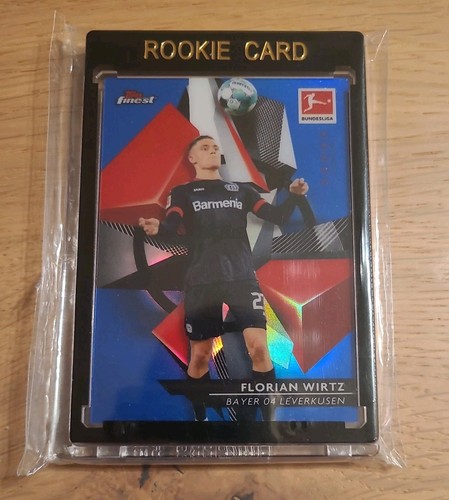 Florian Wirtz 2020 Topps Finest Bundesliga Blue Refractor /150