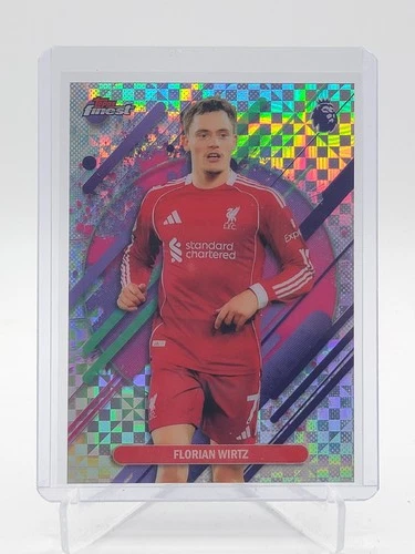 Florian Wirtz 2025 Topps Finest Checkerboard Refractor