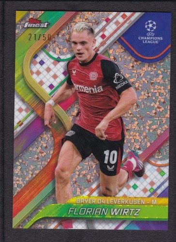 Florian Wirtz 2025 Topps Finest Diamond Rose /50