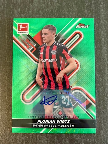 Florian Wirtz 2021 Topps Finest Green /30