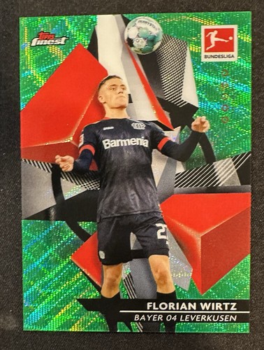 Florian Wirtz 2021 Topps Finest Green Wave /99
