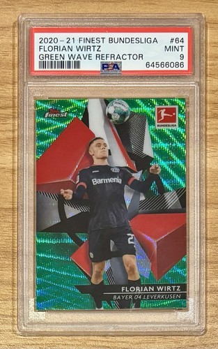 Florian Wirtz 2020 Panini Finest Green Wave Refractor /99