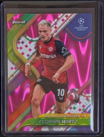 Florian Wirtz 2024 Topps Finest Pink Lava /250