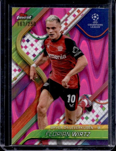 Florian Wirtz 2024 Topps Finest Pink Raywave /250