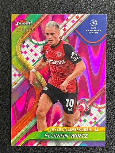 Florian Wirtz 2024 Topps Finest Pink Raywave Refractor /250