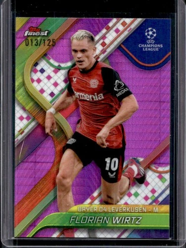 Florian Wirtz 2024 Topps Finest Pink Refractor /125