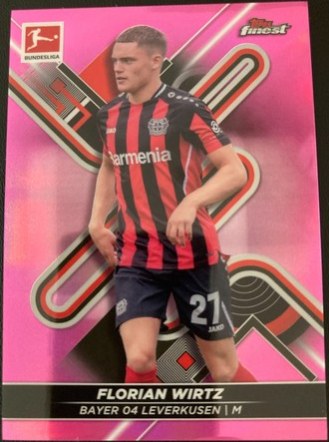 Florian Wirtz 2021 Topps Finest Pink Refractor /300