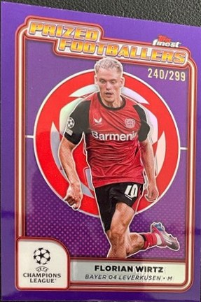 Florian Wirtz 2024 Topps Finest Purple /299