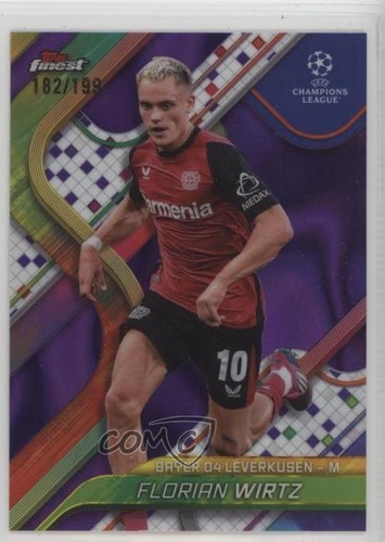 Florian Wirtz 2024 Panini Finest Purple Lava Refractor /199