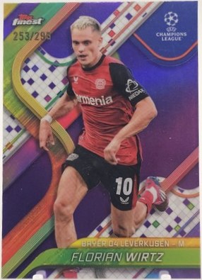 Florian Wirtz 2024 Topps Finest Purple Refractor /299