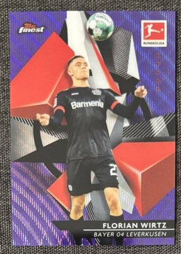 Florian Wirtz 2021 Topps Finest Purple Wave /250