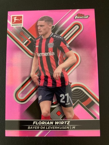 Florian Wirtz 2021 Topps Finest Rose Refractor /300