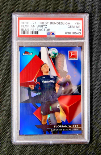 Florian Wirtz 2021 Topps Finest True Blue /150