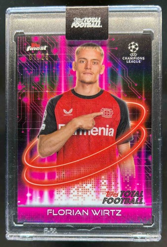 Florian Wirtz 2024 Panini Finest UEFA Magenta Refractor /25
