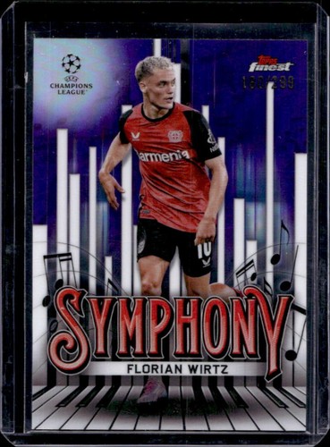 Florian Wirtz 2024 Topps Finest UEFA Purple Refractor /299
