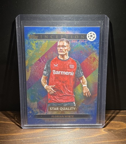 Florian Wirtz 2025 Topps Inception UEFA Blu /49