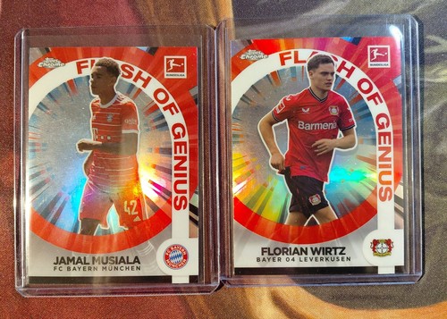 Florian Wirtz / Jamal Musiala 2023 Topps Chrome Bundesliga
