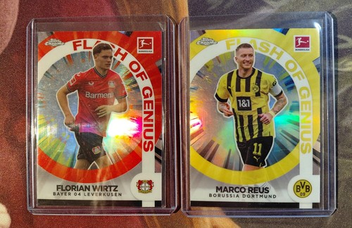 Florian Wirtz / Marco Reus 2023 Topps Chrome Bundesliga