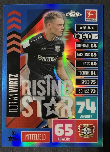 Florian Wirtz 2020 Topps Match Attax Blue /150