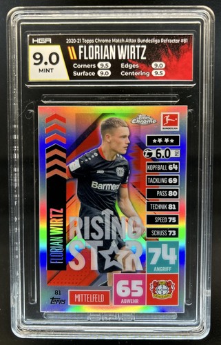 Florian Wirtz 2020 Topps Match Attax Bundesliga Refractor