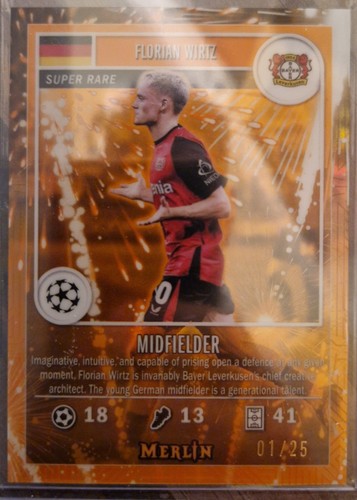 Florian Wirtz 2024 Topps Merlin Chrome /25