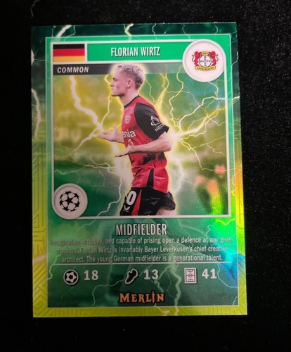 Florian Wirtz 2024 Topps Merlin Chrome