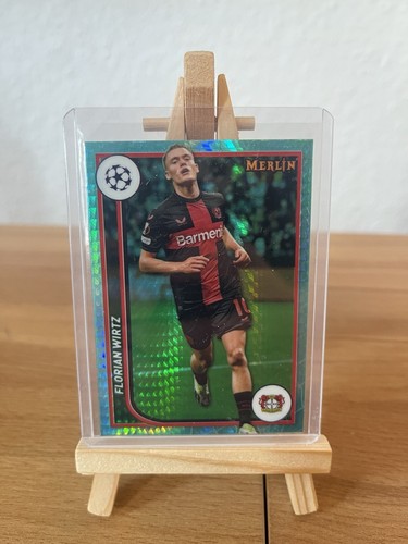 Florian Wirtz 2023 Topps Merlin Chrome Aqua Prizm