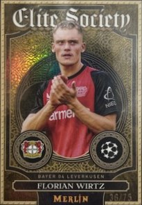 Florian Wirtz 2024 Topps Merlin Chrome Aqua Refractor /75