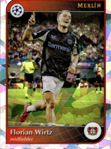 Florian Wirtz 2024 Topps Merlin Chrome Atomic Refractor /10