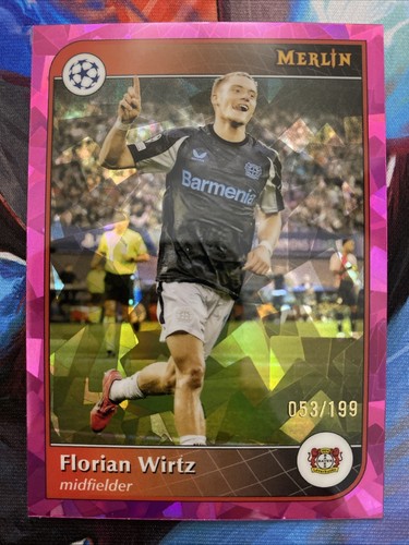 Florian Wirtz 2024 Topps Merlin Chrome Atomic Refractor /199