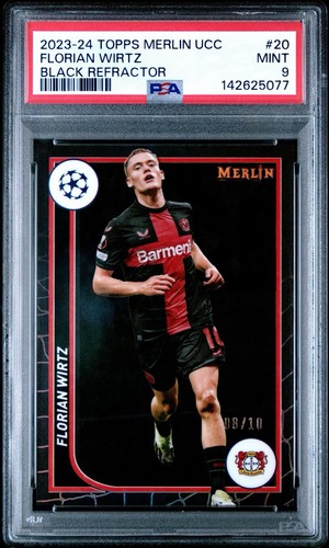 Florian Wirtz 2023 Topps Merlin Chrome Black Refractor /10