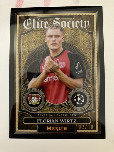 Florian Wirtz 2024 Topps Merlin Chrome Black Refractor 2/10