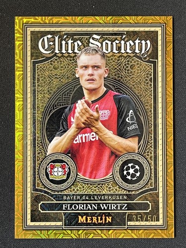 Florian Wirtz 2024 Topps Merlin Chrome Gold Mojo 35/50