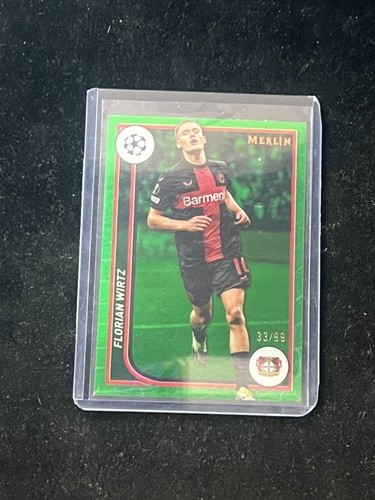 Florian Wirtz 2023 Topps Merlin Chrome Green /99