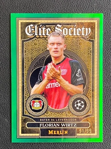 Florian Wirtz 2024 Topps Merlin Chrome Green /99
