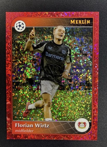 Florian Wirtz 2024 Topps Merlin Chrome Liverpool Red /5