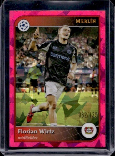Florian Wirtz 2024 Topps Merlin Chrome Magenta Atomic Refractor /125