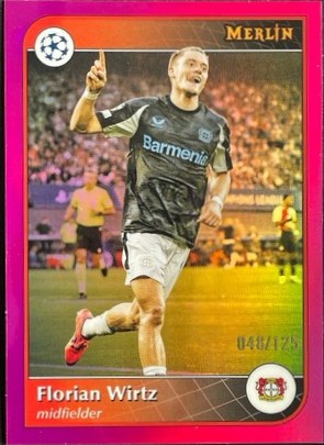 Florian Wirtz 2024 Topps Merlin Chrome Magenta Refractor /125