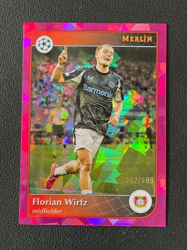 Florian Wirtz 2024 Topps Merlin Chrome Pink Ice /199