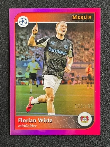 Florian Wirtz 2024 Topps Merlin Chrome Pink Refractor /199