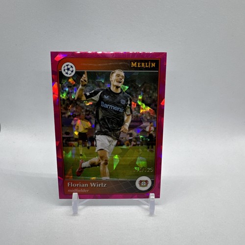 Florian Wirtz 2024 Topps Merlin Chrome Pink Shimmer /125