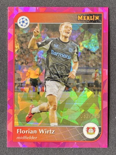 Florian Wirtz 2024 Topps Merlin Chrome Pink Shimmer /199