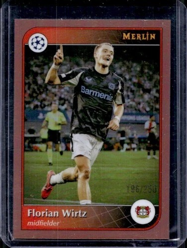 Florian Wirtz 2024 Topps Merlin Chrome Rose Gold Refractor /250