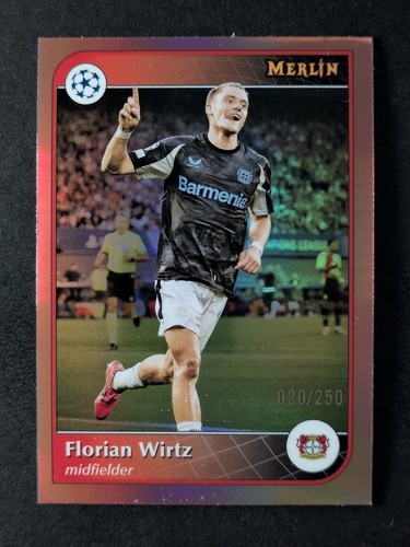 Florian Wirtz 2024 Topps Merlin Chrome Rose Gold Refractor /250