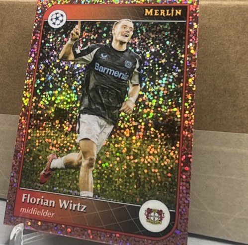 Florian Wirtz 2024 Topps Merlin Chrome Rose Gold Speckle Refractor /250