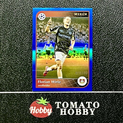 Florian Wirtz 2024 Topps Merlin Chrome UEFA Blue Refractor /150
